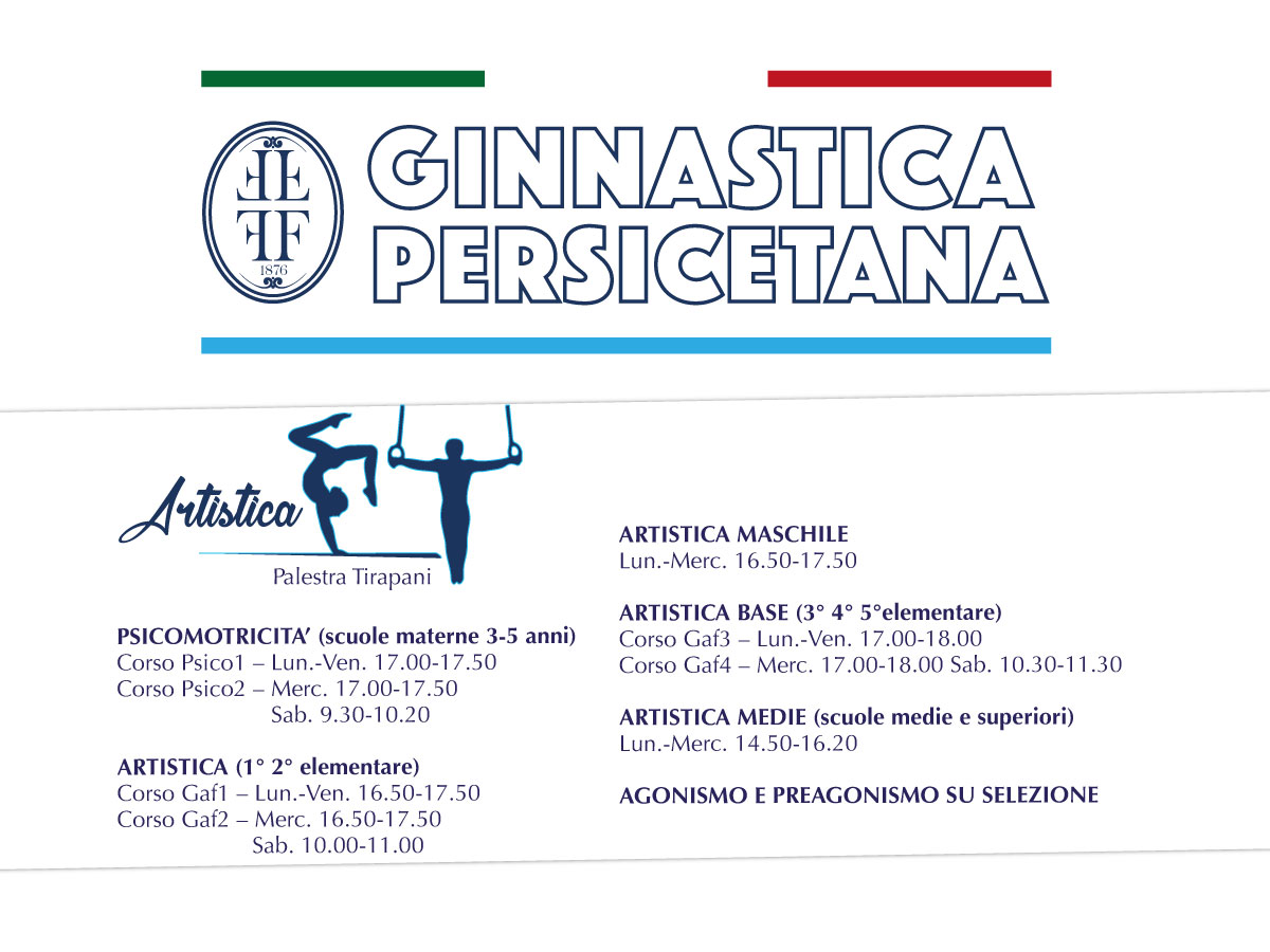 Ginnastica Artistica giorni-orari